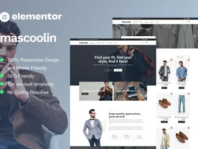 Mascoolin - Fashion Store Elementor Template Kit