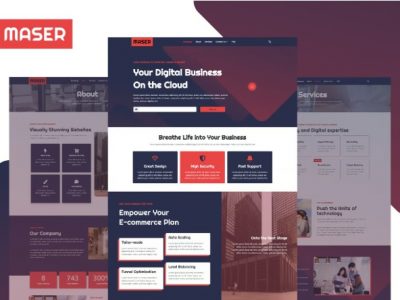 Maser - Web Design Agency Elementor Template Kit