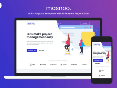 Masnoo - Multi-Purpose Unbounce Landing Page