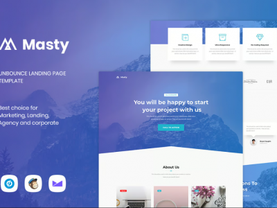 Masty - Lead Generation Unbounce Landing Page