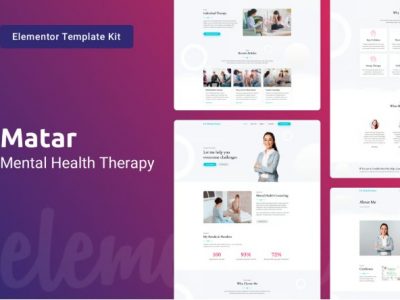 Matar — Mental Health Therapy Elementor Template Kit