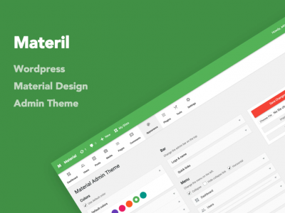 Materil - WordPress Material Design Admin Theme