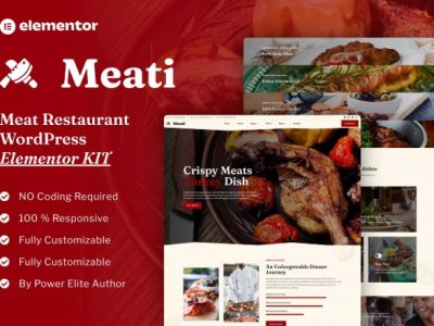 Meati - Meat Restaurant Elementor Template Kit
