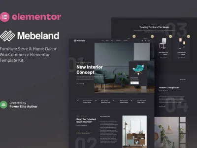 Mebeland – Furniture Store Elementor Pro Template Kit