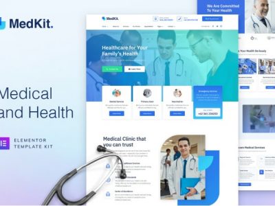 MedKit - Health & Medical Elementor Template Kit
