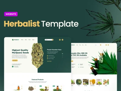 Medical Marijuana Store Website Template