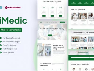 Medicly - Medical Elementor Pro Template Kit