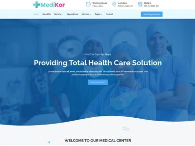 Medikor - Medical Healthcare Elementor Template Kit