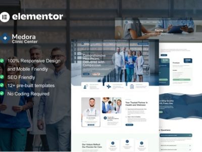 Medora - Medical Clinic Services Elementor Template Kit