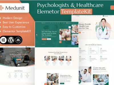 Medunit - Psychologists & Health Care Elementor Template Kit