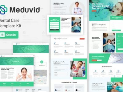Meduvid - Medical & Dental Clinic Elementor Template Kit
