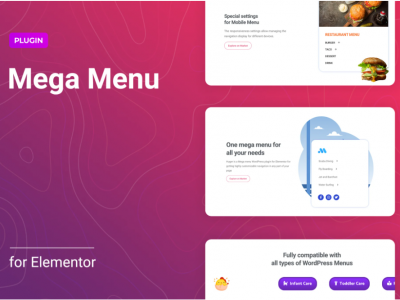Mega Menu for Elementor