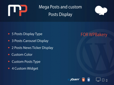 Mega Posts Display for WPBakery