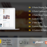 Mega Posts and Custom Posts Display WP Plugin