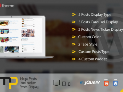 Mega Posts and Custom Posts Display WP Plugin