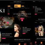 Meki - Artist Makeup Business Services Elementor Template Kit