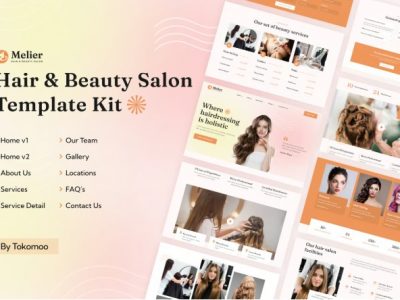 Melier | Hair & Beauty Salon Elementor Template Kit
