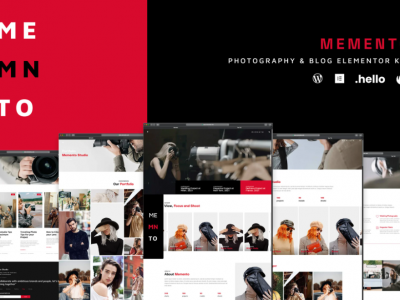 Memento - Photography & Blog Elementor Template Kit
