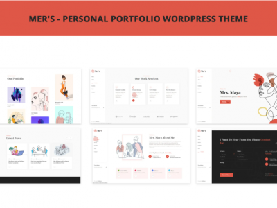 Mer's - Personal Portfolio WordPress Theme