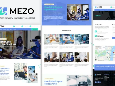 Mezo - Tech Company Elementor Template Kit