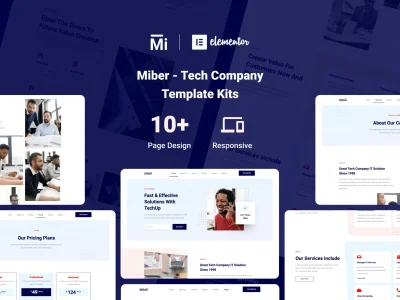 Miber - Tech Company Elementor Template Kit