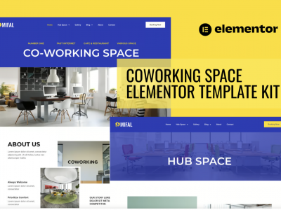 Mifal - Coworking Space Elementor Template Kit