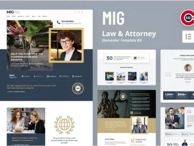 Mig - Law & Attorney Elementor Template Kit