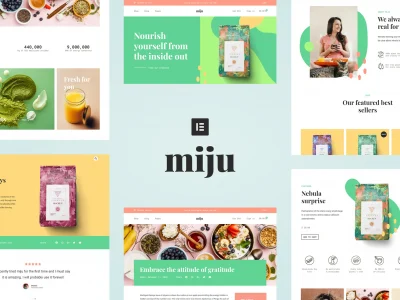 Miju - Conscious Product Elementor Template Kit