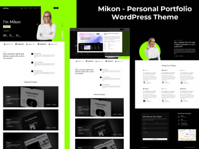 Mikon - Personal Portfolio WordPress Theme