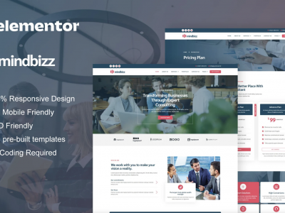 MindBizz - Business Consulting Elementor Pro Template Kit