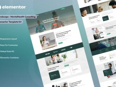 Mindscape - Mental Health Consulting Elementor Template Kit