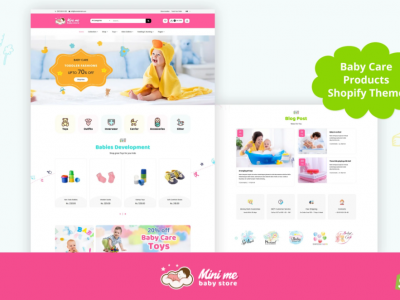 Mini Me - Baby, Kids Care Products Shopify Theme