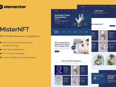 MisterNFT - NFT Portfolio Elementor Template Kit