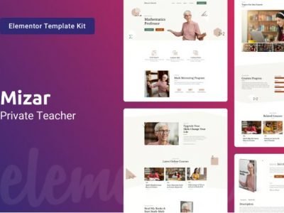 Mizar — Private Teacher & Education Elementor Template Kit