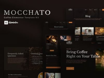 Mocchato - Coffee Shop Elementor Template Kit
