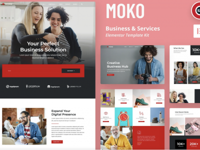Moko - Business & Services Elementor Template Kit