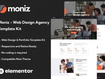 Moniz - Web Design Agency Elementor Template Kit