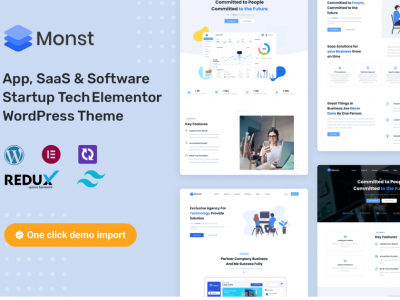 Monst - App, SaaS & Software Startup WP Theme