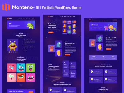 Monteno - NFT Portfolio WordPress Theme