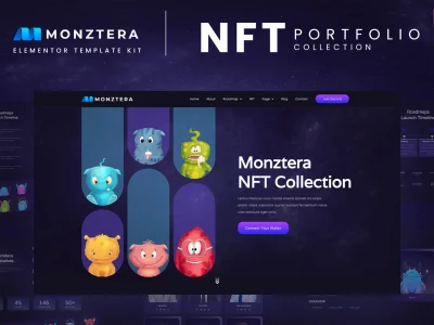 Monztera - NFT Portfolio Elementor Template Kit