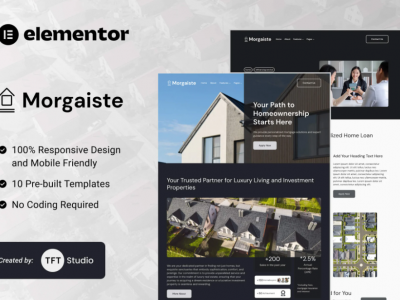 Morgaiste - Real Estate Mortgage Solutions Elementor Template Kit
