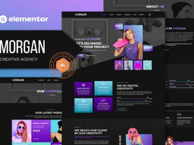 Morgan - Creative Agency & Portfolio Elementor Template Kit