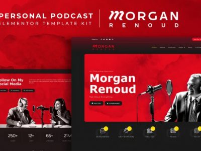 Morgan Renoud - Personal Podcast Elementor Template Kit