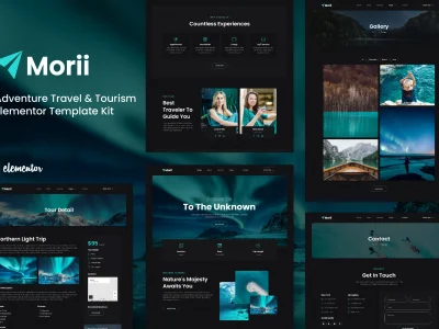 Morii - Adventure Travel & Tourism Elementor Template Kit