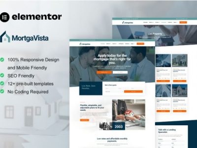 Mortgavista - Mortgage Elementor Pro Template Kit