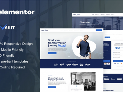 Motivakit - Life Coach & Motivator Elementor Template Kit