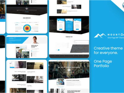 MountCool - Single Page Portfolio Wordpress Theme