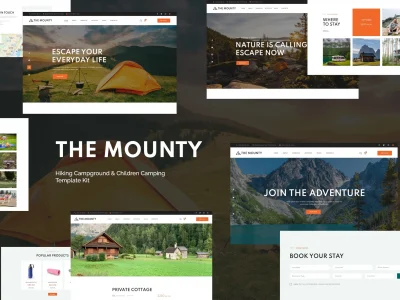 Mounty | Hiking Campground & Children Camping Template Kit