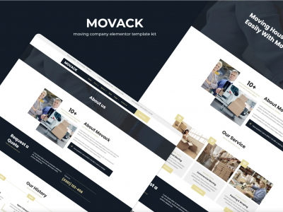 Movack - Moving Company Elementor Template Kit