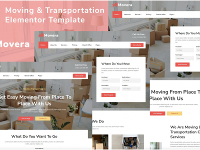 Movera - Moving Company Elementor Template Kit